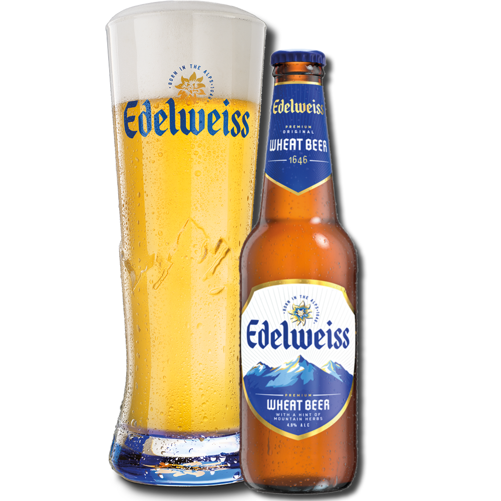 edelweiss øl glas royal unibrew