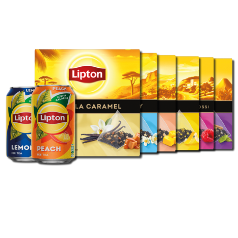 Lipton te og Iste citron peach